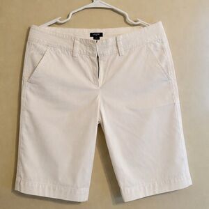 J. Crew City Fit Cream Shorts